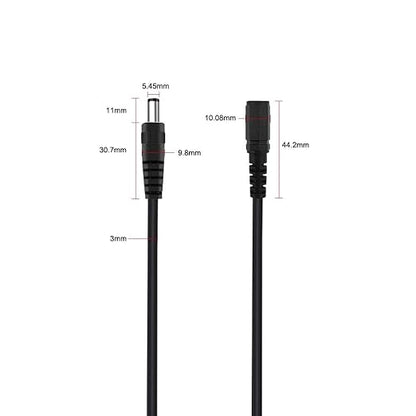 DC Power Splitter Security Camera Power Splitter 12V CCTV Power Cable (1 Female to 2 Male 5.5mm X 2.1mm, 5Pack)