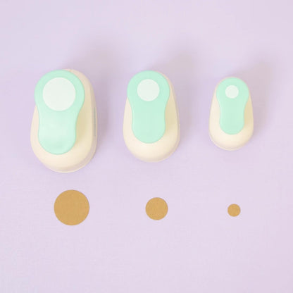 Craftelier - Paper Punch Set | 3/8", 5/8" & 1" Shape Hole Puncher for Paper Crafts | Round Hole Punch to Create Scrapbooks, DIY Cards & Journals | Craft Punch Set for Cardstock.