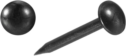 uxcell Upholstery Tacks Nail Pins Furniture, 100Pcs 5x17mm Thumb Tack Pins Assortment Kit Carbon Steel for Home Sofa DIY Decorative Nail Heads Nails, Black