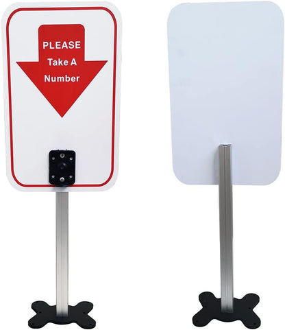 Take A Number System Ticket Dispenser with Counter Stand and 1 Roll 3 Digit Take a Number Tickets 2000 Tickets for Queue Call System