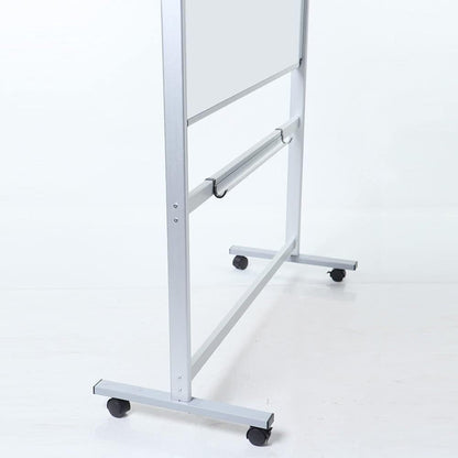 VIZ-PRO Double-Sided Magnetic Mobile Whiteboard, 60 x 36 Inches, Rolling Dry Erase Board Easel Stand on Wheels with Aluminium Frame for School Office Home 5' x 3'