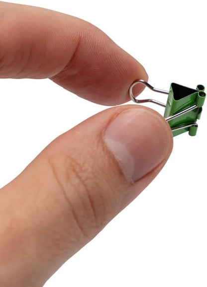 JAM PAPER Colorful Binder Clips - Small - 3/5 Inch (15 mm) - Assorted Binderclips - 6 Packs of 30