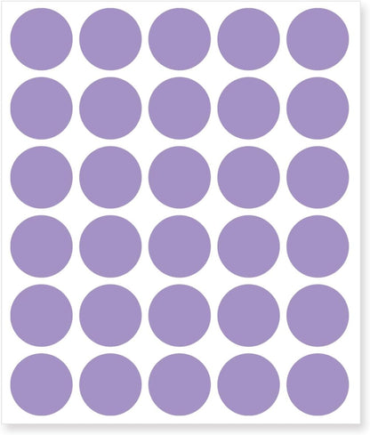 0.75 Inch Removable Color Code Dot Sticker Round Labels,Garage Sale Stickers Price Tags Label Blank Yard Sale Circle Dot Stickers(1050 Pack,Purple)