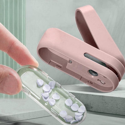 Magnoloran 2 Pack Single Hole Punch, 1/4 inch Mini Small Hole Puncher Heavy Duty Paper Hole Puncher Small Hole Punch One Hole Puncher for Crafts Paper Cards Tags Scrapbook-Pink&White