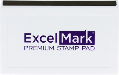 ExcelMark Rubber Stamp Ink Pad Extra Large 3-7/8" x 7" (Purple)