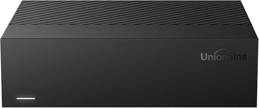 UnionSine Desktop External Hard Drive 10TB, USB3.0 3.5" HDD Storage Compatible for PC, Mac, TV, Desktop, Laptop(Black) HD3513