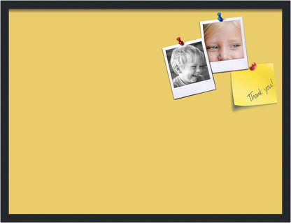 PinPix 32x24 Inch Cork Bulletin Board. This Decorative Framed Pin Board Comes with Honey Pastel Design and a Satin Black Frame. Ideal for Home Office Decor or Message Board (PinPix-1810)