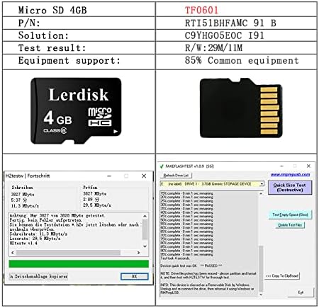 Factory Wholesale Micro SD Card 4GB Pack of 10 in Bulk Micro SDHC with SD Adapter Produced by Authorized Licencee(4GB)