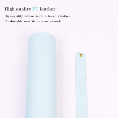 YSAGi Non-Slip Leather Desk Pad L Size, Waterproof Laptop Computer Desk Keyboard Mat, Table Protector Blotter Mat, Large Mouse Pad for Office/Work/Home/Decor(Sky Blue, 35.4" x 17")