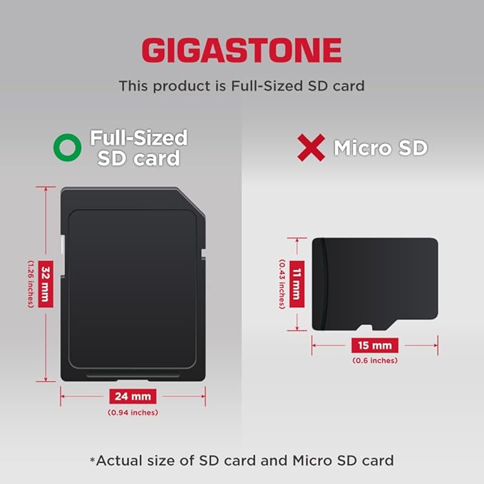 GIGASTONE 128GB SD Card 10-Pack, Camera Plus, V30 U3 SDXC Memory Card High Speed UHD Video Compatible with Canon Digital Camera, with 10 Mini case