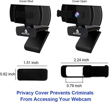 NexiGo N930AF Webcam with Microphone for Desktop, Autofocus, Webcam for Laptop, Computer Camera, 1080p HD USB Web Camera, Compatible with Zoom/Switch 2/Teams/Webex