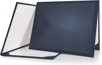 GraduationMall 8.5"x11" Smooth Padded Diploma Cover Certificate Holder Darkblue,1-Pack