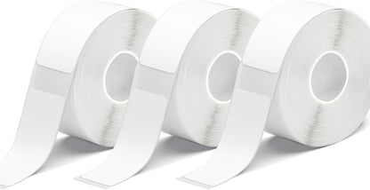 White D30 Label Tape, Label Maker Tape-12mm×40mm(0.47"x1.57") Sticker Thermal Paper Self-Adhesive for D30 Printer 3 Rolls