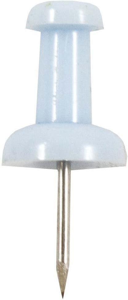 JAM PAPER Colorful Push Pins - Baby Blue Pushpins - 2 Packs of 100