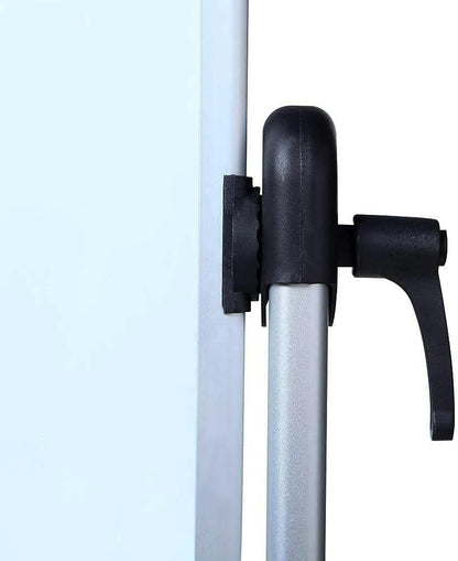 VIZ-PRO Double-Sided Magnetic Mobile Whiteboard, 72 x 48 Inches, Rolling Dry Erase Board Easel Stand on Wheels with Aluminium Frame for School Office Home 6' x 4'