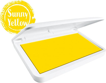 COLOP Make Series, Ink Stamp Pads, with Non-Toxic Premium Ink, Water-Based Acid-Free (Sunny Yellow- Medium)