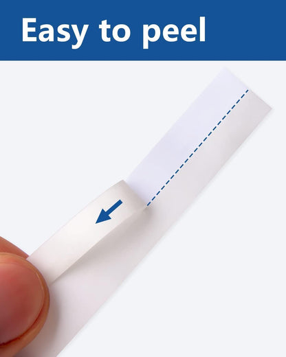 Tze TZ Tape 12mm 0.47 Laminated White Tape Compatible for Brother Label Maker Tape 12mm 1/2" Black on White Tape for Ptouch PT PTD200 PTD410 D210 D220 D610 P710BT PTH110, 4-Pack