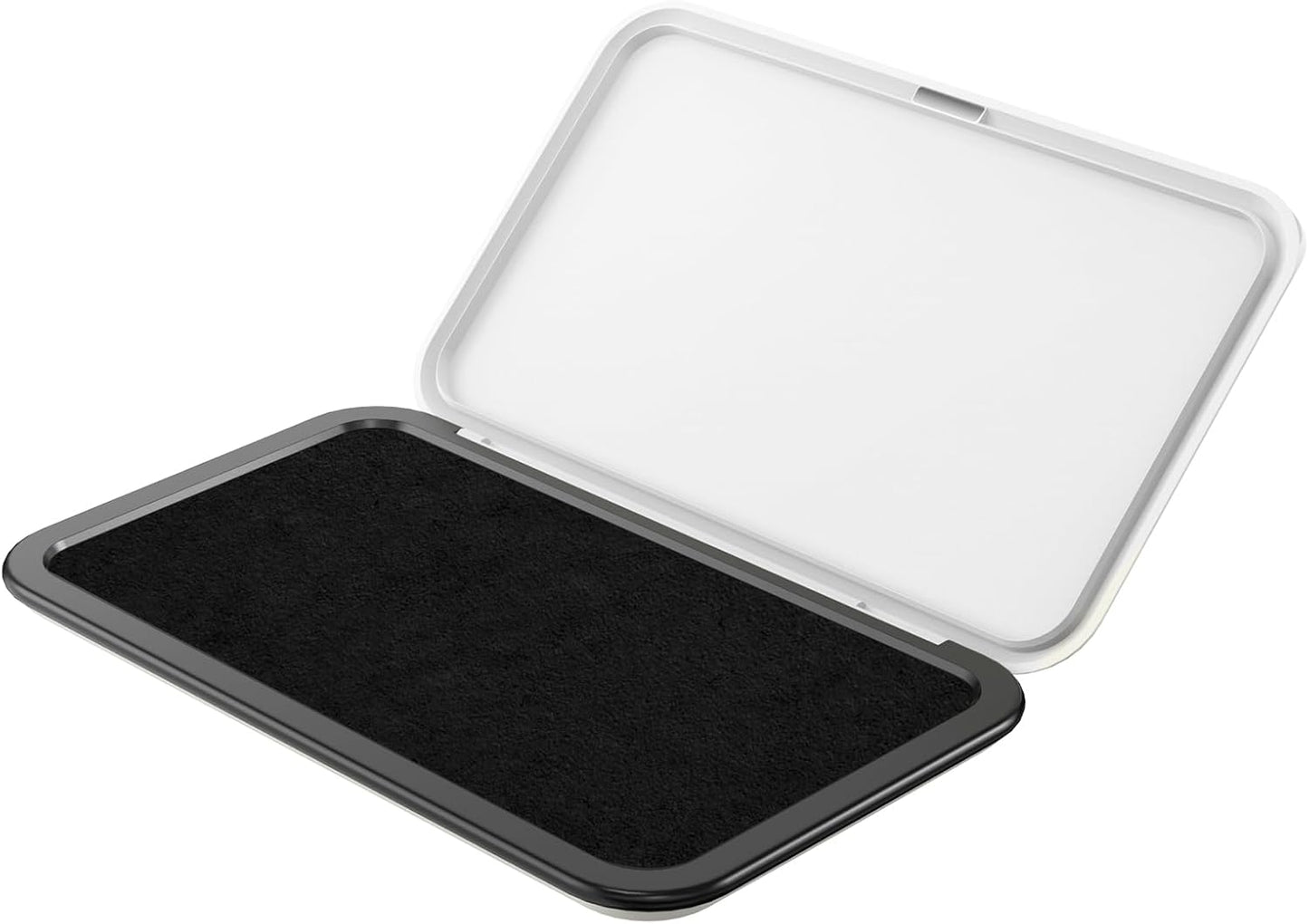 Large Stamp Pad - 3.50"x 6.25", Magnetic Lid, Premium Quality Felt Stamp Pad (Black)