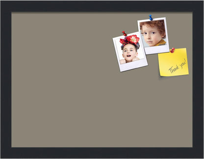 PinPix 16x12 Inch Cork Bulletin Board. This Decorative Framed Pin Board Comes with Pewter Design and a Satin Black Frame. Ideal for Home Office Decor or Message Board (PinPix-1812)