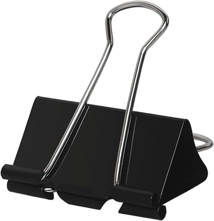 Large Binder Clips 2 Inch (60 Pack), Extra Large Binder Clips Big Paper Clamps for Office and Home Supplies, Black