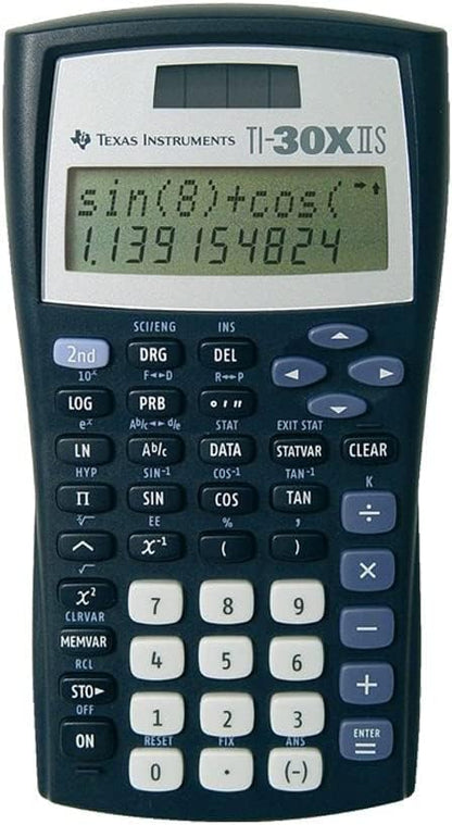 TI 30 XIIS Technical Scientific Calculator + WYNGS Protective Case Black