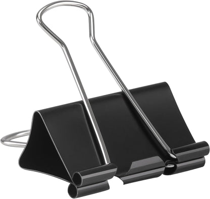 2 Inch 40 Pack Extra Large Binder Clips, Jumbo Paper Clips, Big Paper Clamps, Binder Clips Large Size for Home, School and Office Supplies