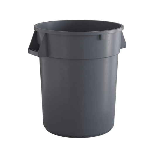 32 Gallon Gray Round Commercial Trash Can
