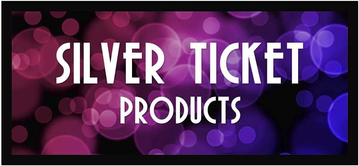 Silver Ticket Products STR Series 6 Piece Home Theater Fixed Frame 4K / 8K Ultra HD, HDTV, HDR & Active 3D Movie Projection Screen, 2.35:1 Format, 125" Diagonal, High Contrast Material STR-235125-HC