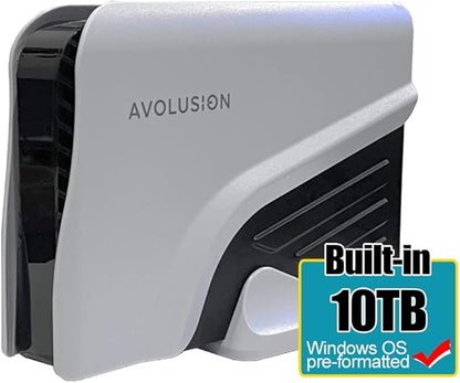 Avolusion PRO-Z Series 10TB USB 3.0 External Hard Drive for WindowsOS Desktop PC/Laptop (White) - 2 Year Warranty (Renewed)