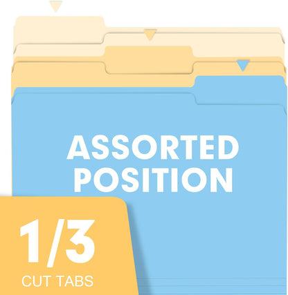 File Folder, RAZCC 200 Pack Colored File Folders, 1/3 Cut Tab File Folder Letter Size, Filing Folders with Tabs for Office School Business Use, Assorted 10 Colors