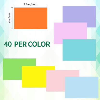 STARLIBOO Colored Labels Stickers, 3 x 2 Inch Rectangular Moving Labels for Boxes, 8 Colors Large Moving Stickers- 320 Pack