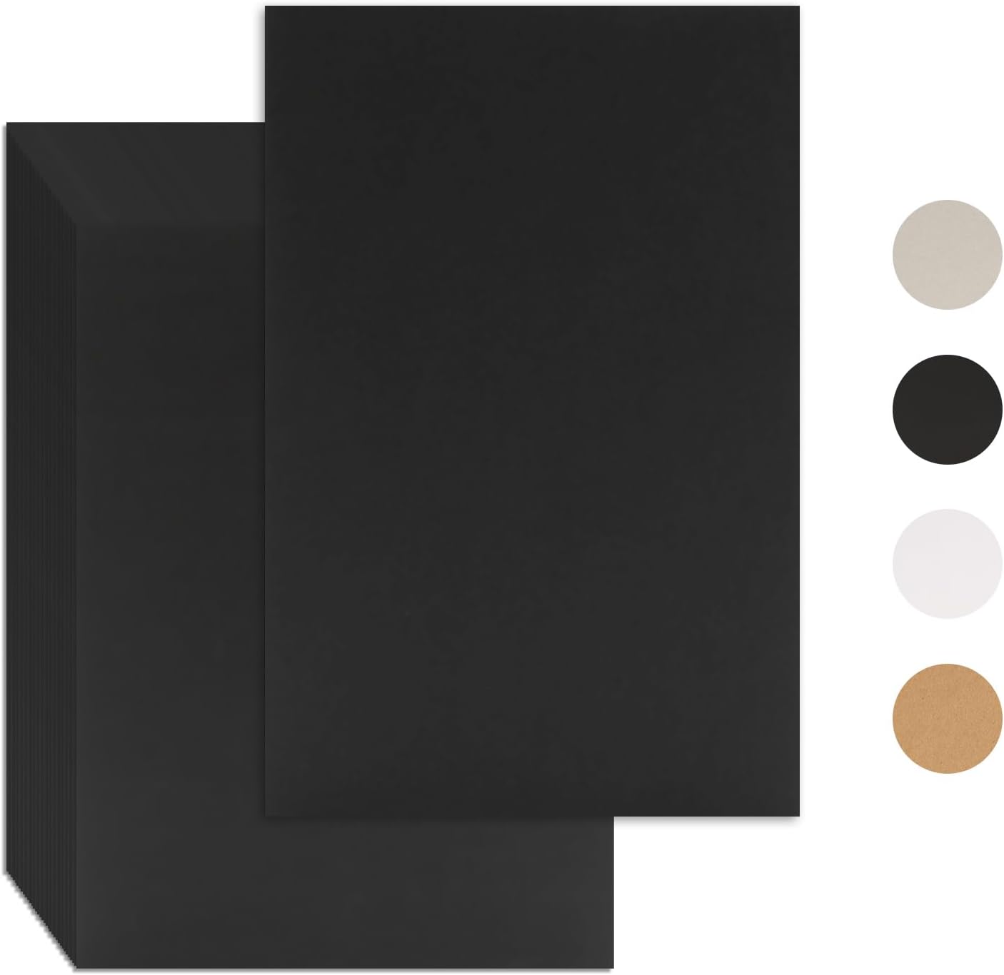 25 Pcs Book Board, Binder Board, Cover Board, Heavy Duty Chipboard for Book Binding, DIY Cardboard (Black, 9 x 6 Inch 80PT)