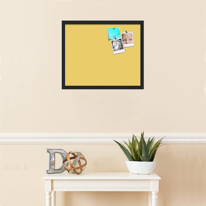 PinPix 22x18 Inch Cork Bulletin Board. This Decorative Framed Pin Board Comes with Honey Pastel Design and a Satin Black Frame. Ideal for Home Office Decor or Message Board (PinPix-1810)