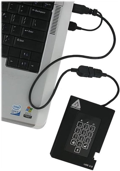Apricorn 2TB Aegis Fortress L3- FIPS Level 3 Validated USB 3.0 Hardware Encrypted Portable Drive (AFL3-2TB) , black