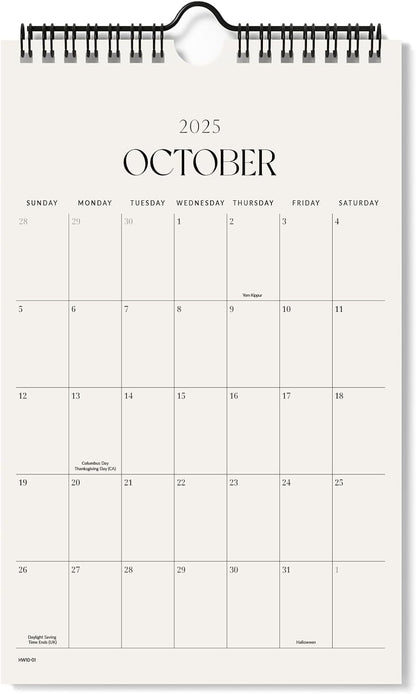 Jotsome Small Calendar 2025-2026, Monthly Mini Calendar From Now to December 2026 Small 6x9 inch for Home and Office, Easy Planning