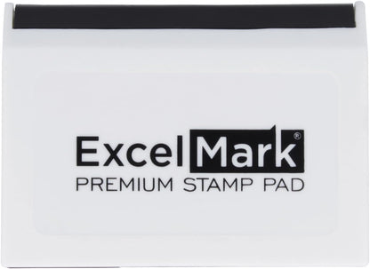 ExcelMark Ink Pad for Rubber Stamps 1-7/8"by 3-1/8"- Black