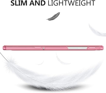 MoKo Case for Galaxy Tab A9+/A9 Plus 11 inch 2023, Slim Stand Protective Smart Cover with Hard PC Translucent Back Shell for Tab A9 Plus Tablet (SM-X210/X216/X218), Auto Wake/Sleep, Conch Shell