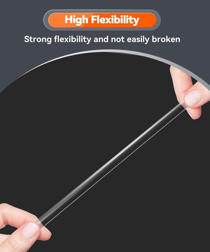 Extra Large Removable Mounting Putty, Strong Double Sided Glue Adhesive Dots No Residue, Clear Museum Sticky Tack for Picture Decor Craft,180 Pcs 0.6 x 1.38 in