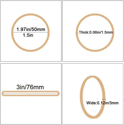 Rubber Bands Size#32 (3” x 1/8”) Elastics Band 220pcs Beige Rubber Bands for Office Supplies Home School