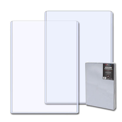 BCW 13x19 Topload Holder - Rigid PVC for Lithographs, Photos, Prints | Clear, Open on Short Side | 5 Pack | Protect, Store & Display 13x19 Prints, Documents | BCW Toploaders for Art, Cards, & More