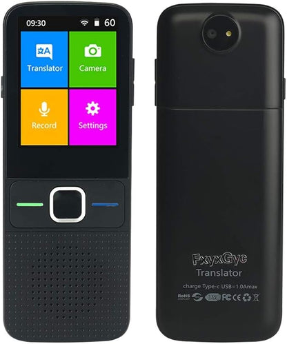 Language Translator Device, Portable Instant Translator Device Supports WiFi/Bluetooth/Offline Two-Way Real-Time Online 137 Languages Smart Language Translator for Travel Business Learning 25 Upgraded