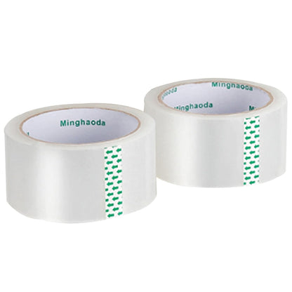 Clear Packing Tape (2 Rolls), Heavy Duty Packaging Tape for Shipping Packaging Moving Sealing, 2 inches Wide, 65 Yards Per Roll