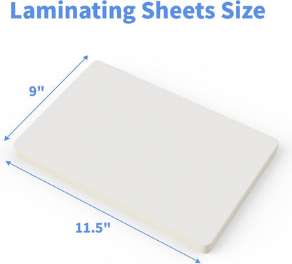Thermal Laminating Pouches, FungLam Clear Laminating Sheets, 3 Mil Thickness Thermal Laminating Sheets, 9×11.5 Inch Laminator Sheets for Laminators, Clear Plastic Letter Size Sheets, 500 Pack.