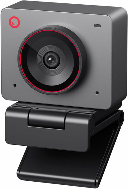 OBSBOT Meet 2-4K Webcam for PC with 1/2" Sensor, AI Framing & Autofocus, Beauty Mode, Lightweight, Gesture Control, HDR, Dual Microphone, 60 FPS, Web Cam for Streaming, Meeting, Gaming. (Space Grey)