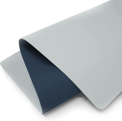 Vine Creations Leather Desk Mat Large 44" x 22", Desk Protector Mat, PU Leather Desk Pad, Large Mouse Pad, Desk Blotter, Desk Pads on Top of Desks, Desk Matt for Desktop, Office Desk Mat (Dark Blue)