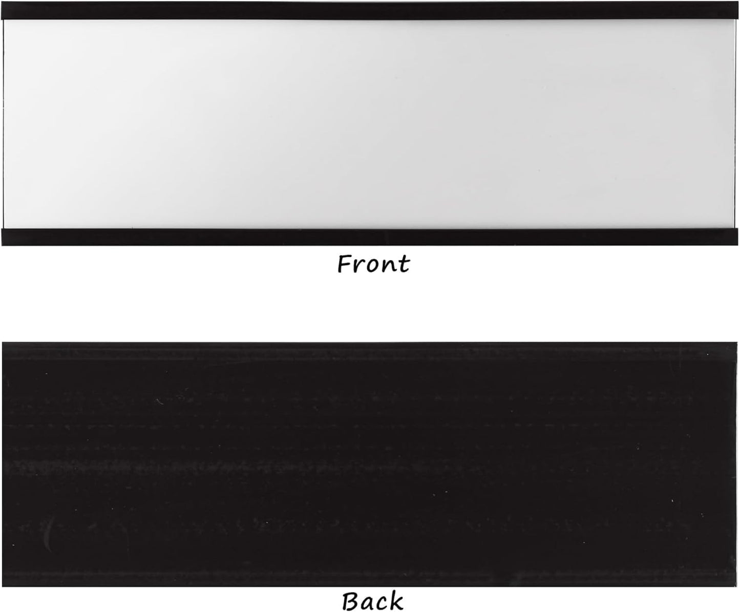 Realth C Channel Magnetic Label Holders 30 Pack 3'' x 4'' with Paper Inserts and Clear Plastic Protectors, Magnetic Data Card Holders File Cabinet Labels for Metal Racks and Shelves