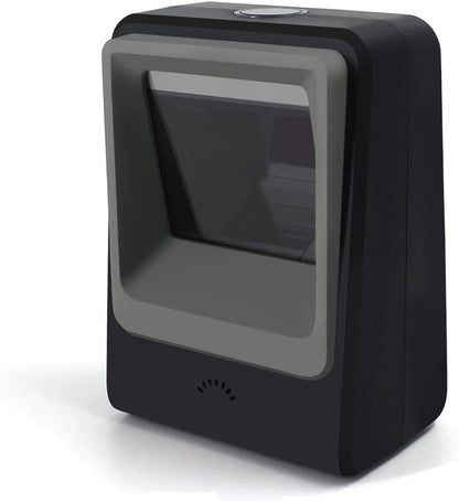 Handsfree 2D 1D Barcode Scanner,Alacrity QR Omnidirectional Desktop Bar Code Reader Scanner, Capture Barcodes from Mobile Phone Screen, Black