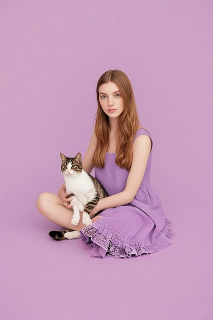 5X7ft Purple Backdrop Light Purple Photo Backdrop for Photoshoot Background Solid Color Backdrop