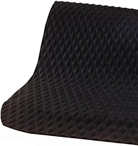 American Floor Mats Hog Heaven Premium 7/8" Black & Black Border 4' x 6' Nitrile Backed Anti-Fatigue Comfort Mat