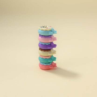 24 Pack 3D Donut Erasers for Kids, Boys and Girls - Fun Take Apart School Supplies, Prize Gifts, Party Favors